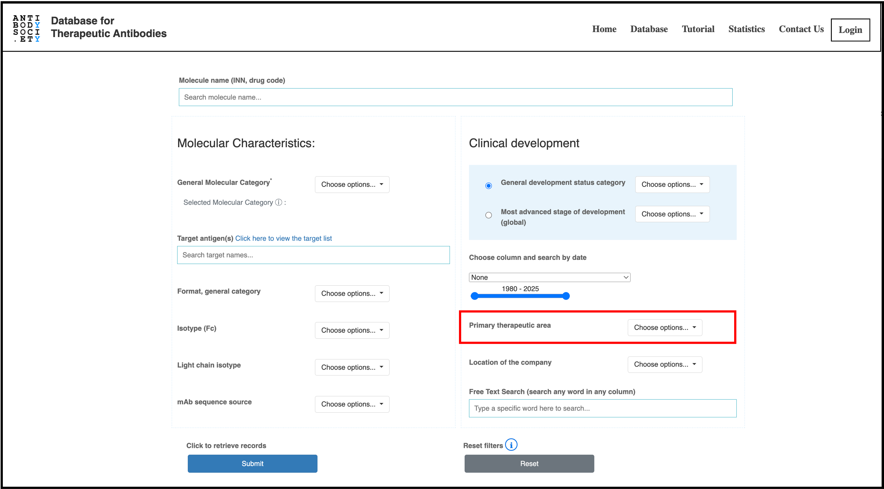 Quick search options 32