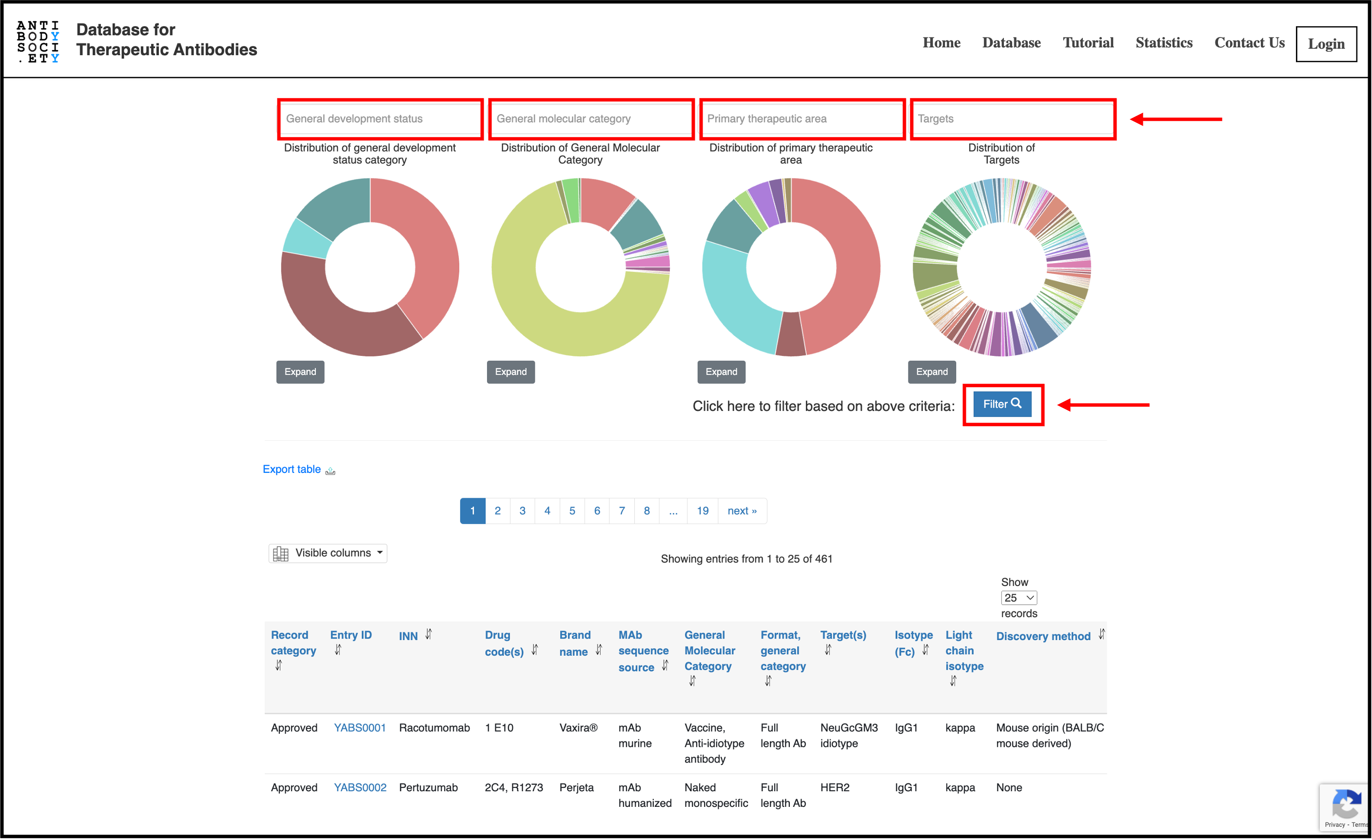 Quick search options 38